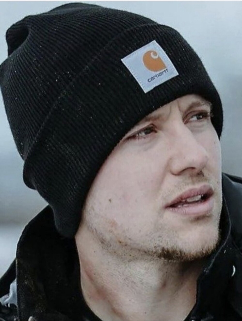Carhartt Black Cuffed Watch Hat Beanie Made in Canada Workwear One Size